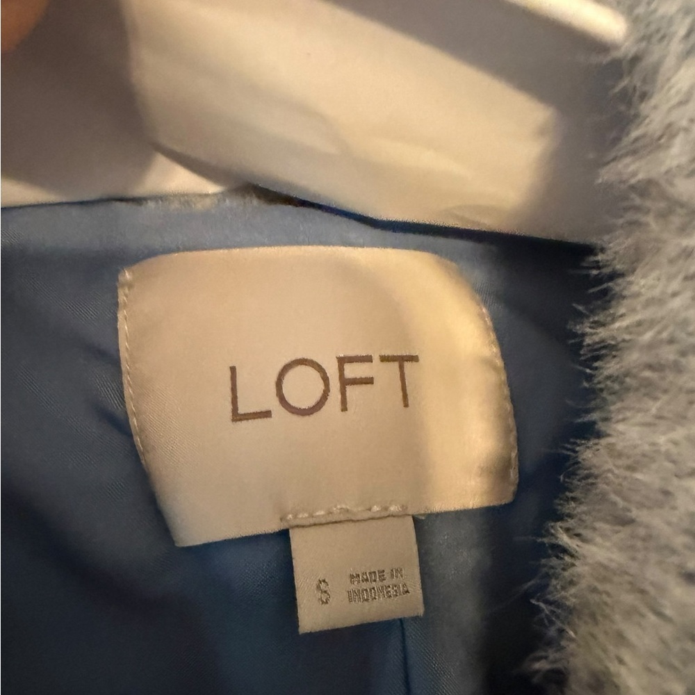 LOFT Light Blue Trench Coat – Size Small - Picture 5 of 6